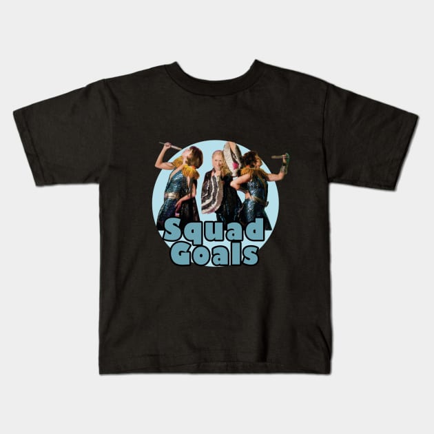 squad goals Kids T-Shirt by aluap1006